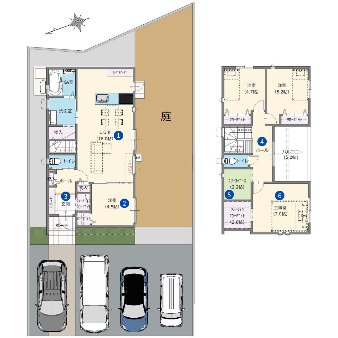 3号地の間取り図